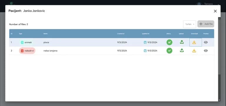 HealChain – ekran aplikacije