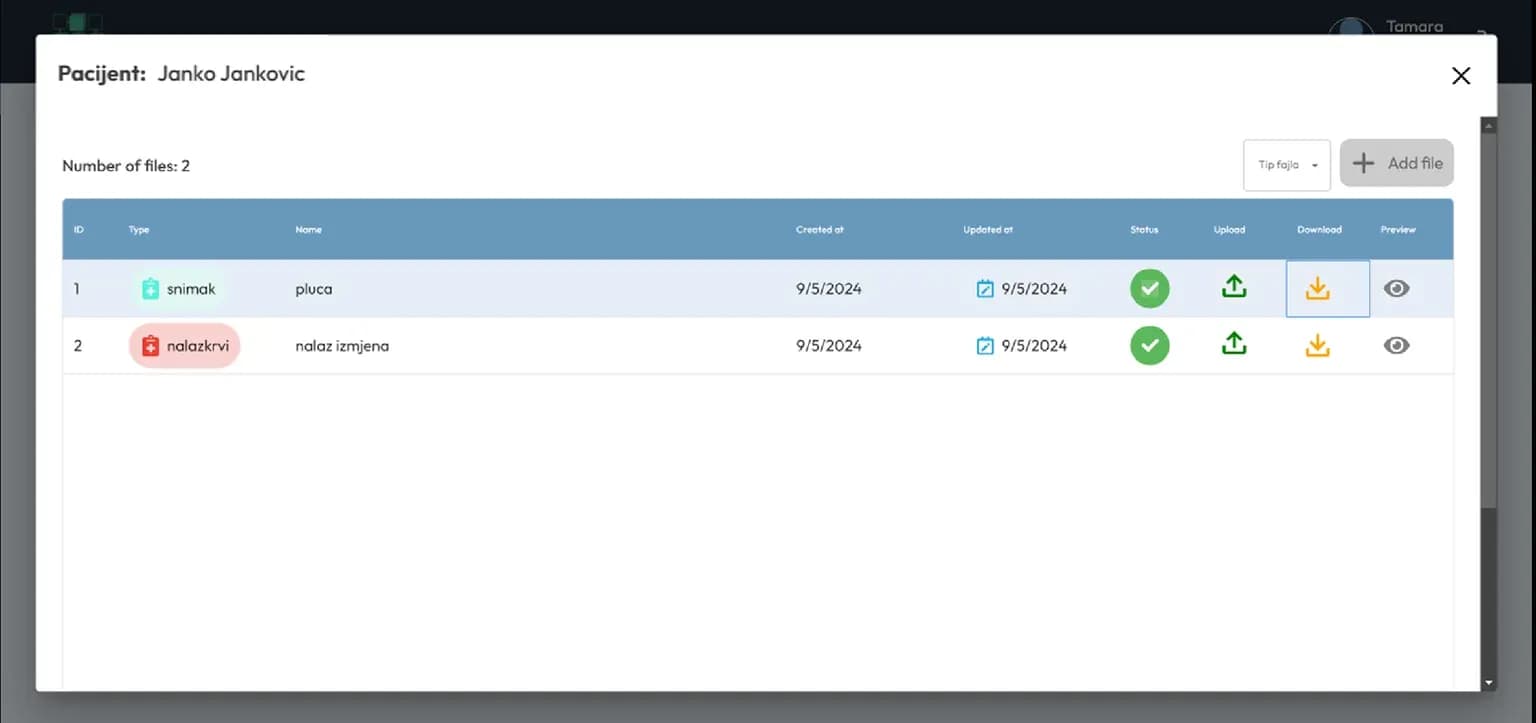 HealChain – ekran aplikacije